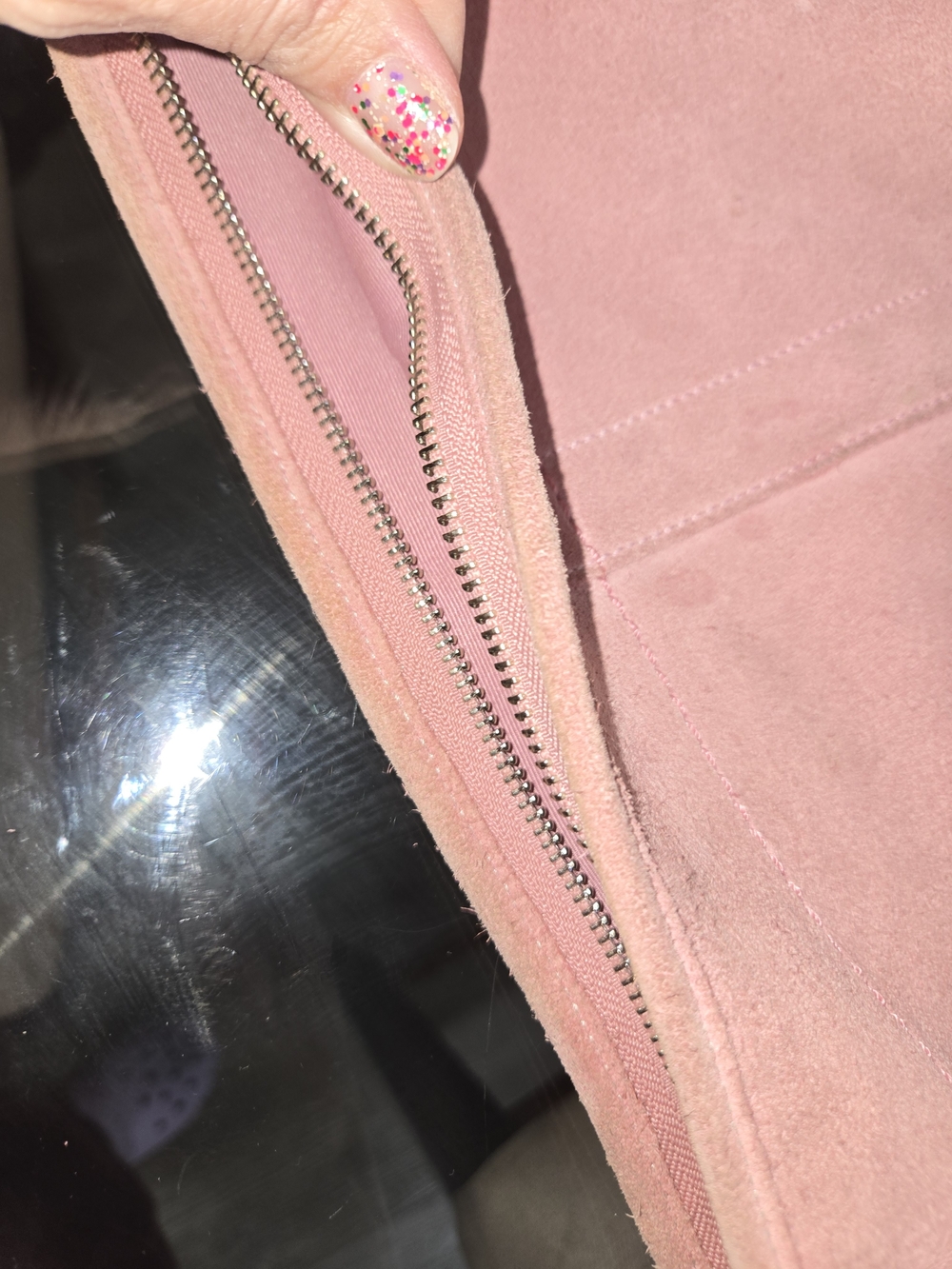 Vintage Y2K Coach Pink Suede Soho Hobo Shoulder Bag - Picture 16 of 17